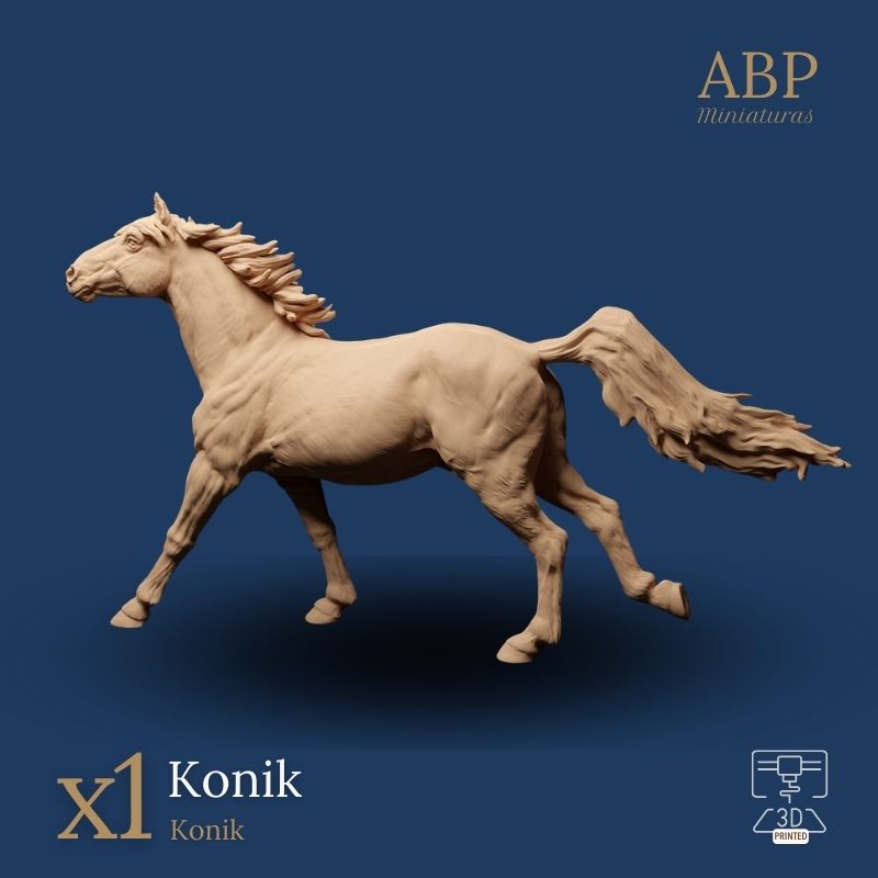 Caballo Konik Galopando