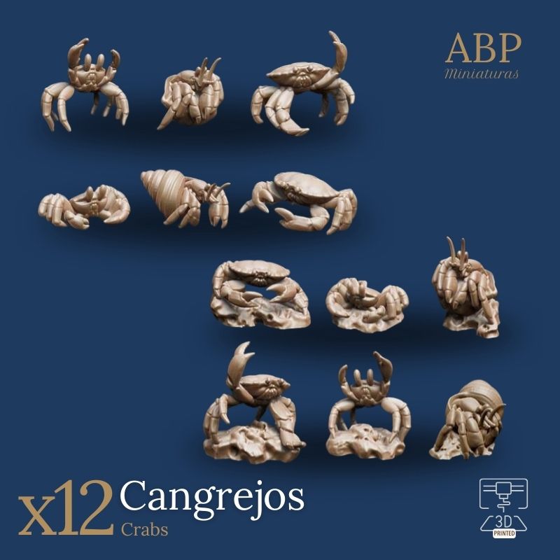 Set de 12 Cangrejos