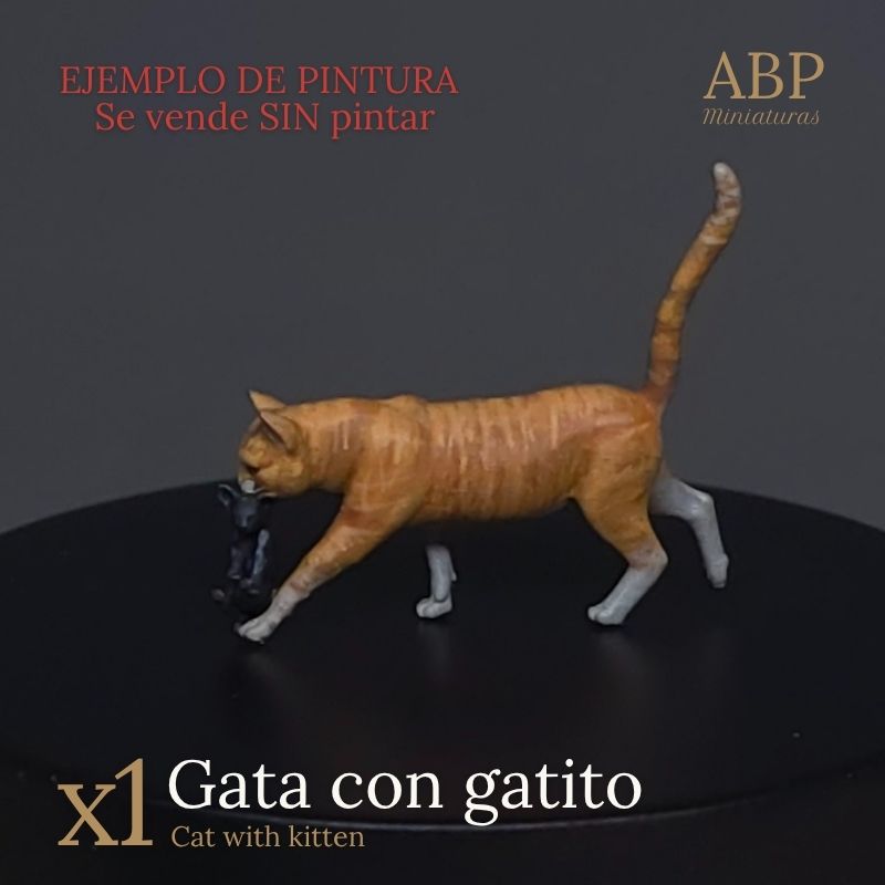 Gata con Gatito