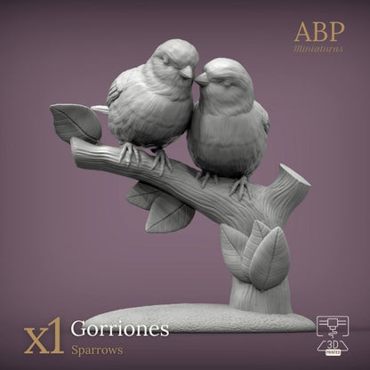 Pareja de Gorriones