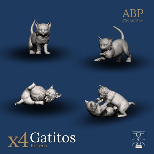 Set de 4 Gatitos