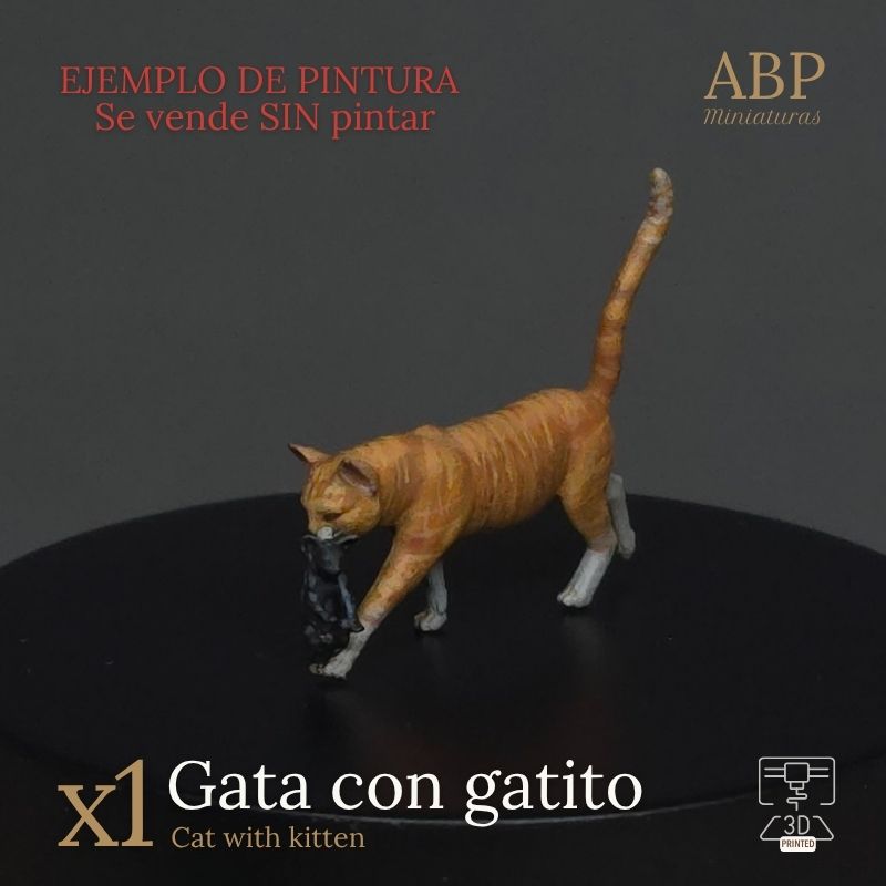 Gata con Gatito