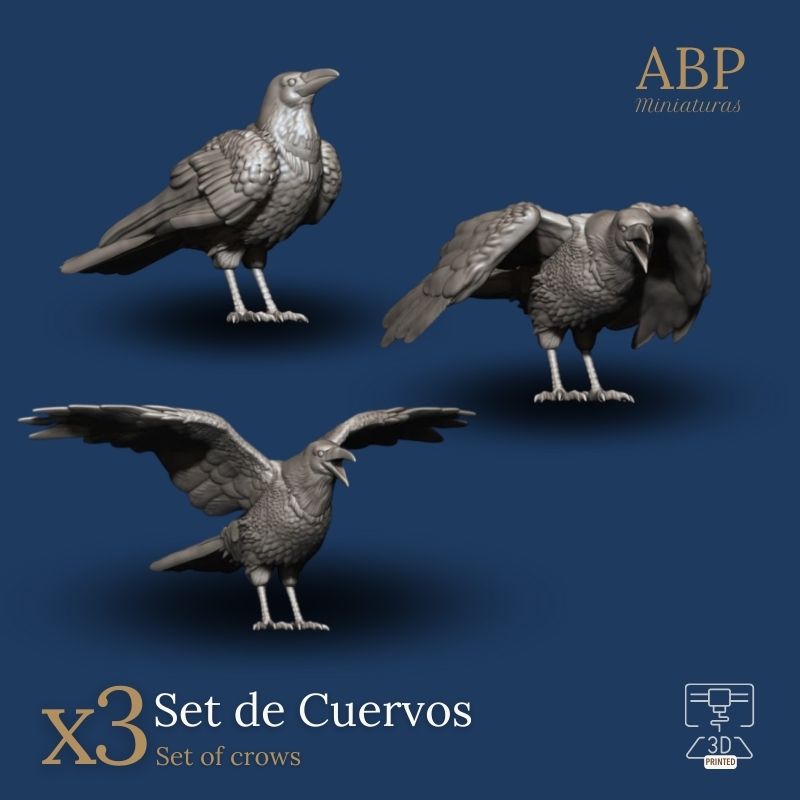 Set de 3 Cuervos